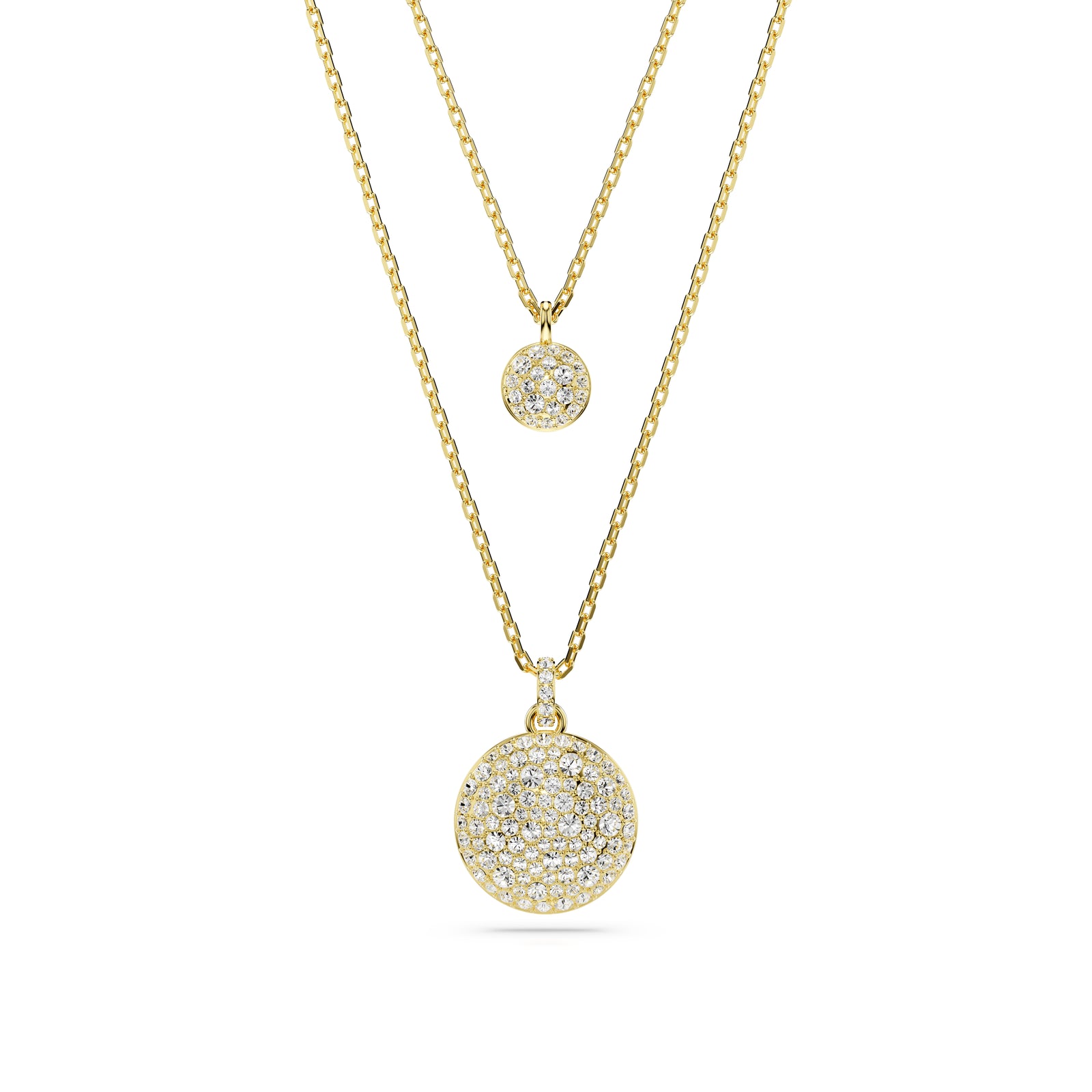 Gold Sublima Layered Pendant by Swarovski