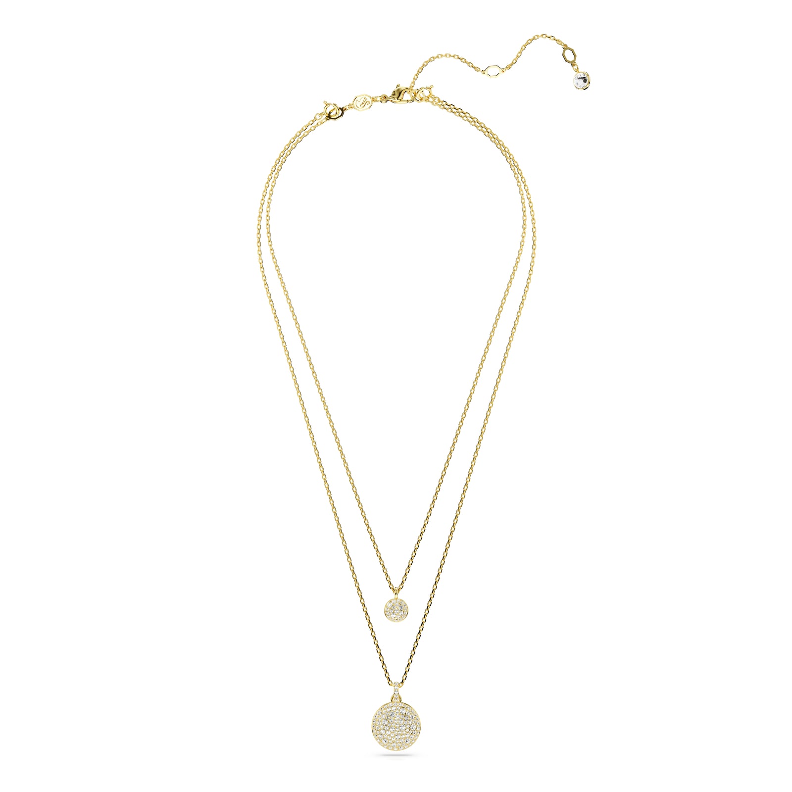 Gold Sublima Layered Pendant by Swarovski