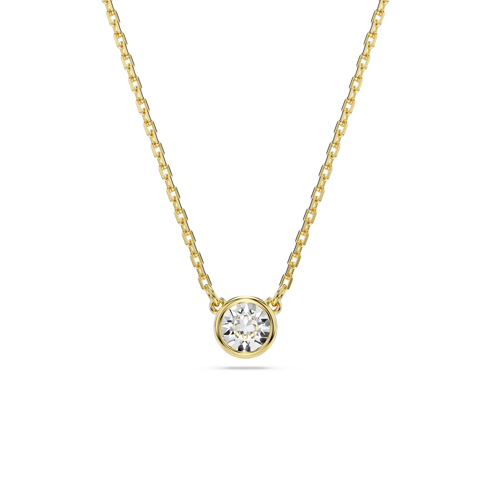 Gold Imber Solitaire Pendant by Swarovski