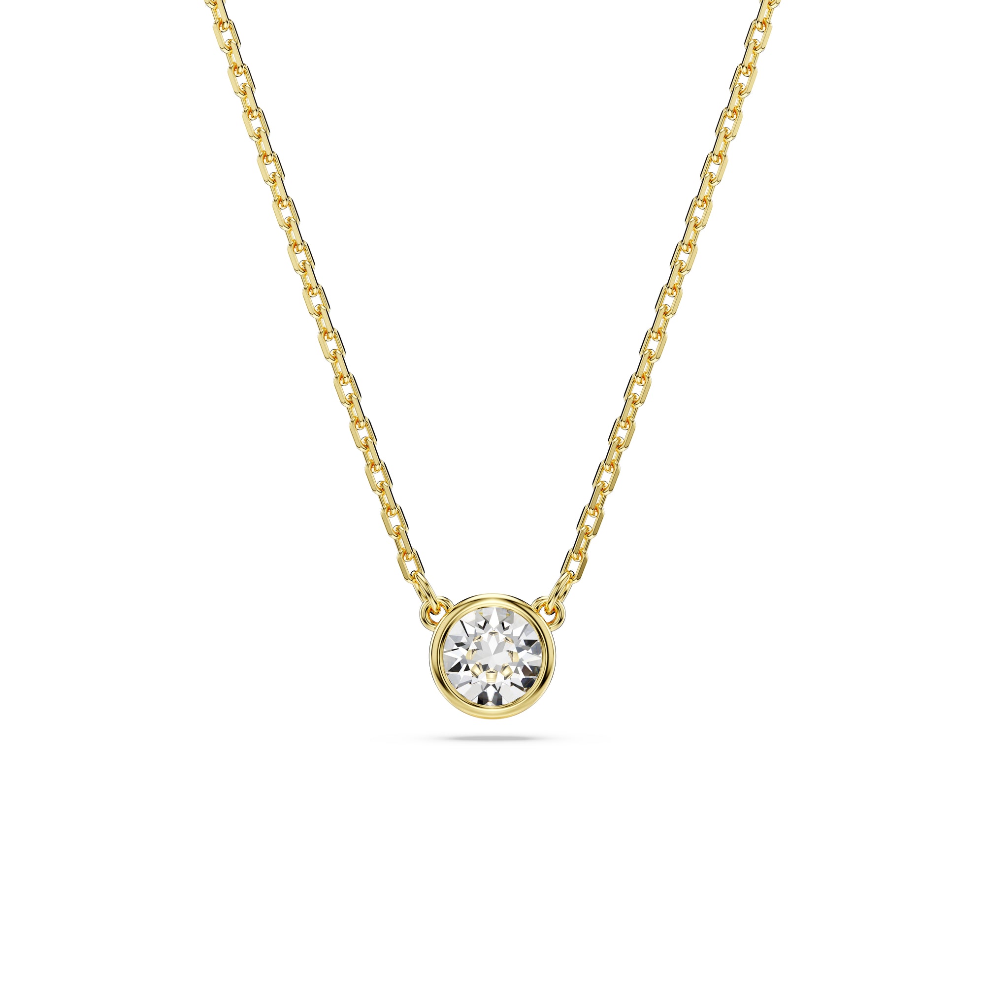 Gold Imber Solitaire Pendant by Swarovski