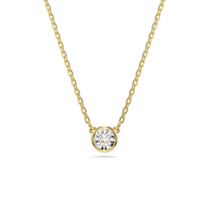 Gold Imber Solitaire Pendant by Swarovski