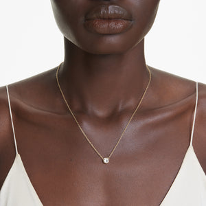 Gold Imber Solitaire Pendant by Swarovski
