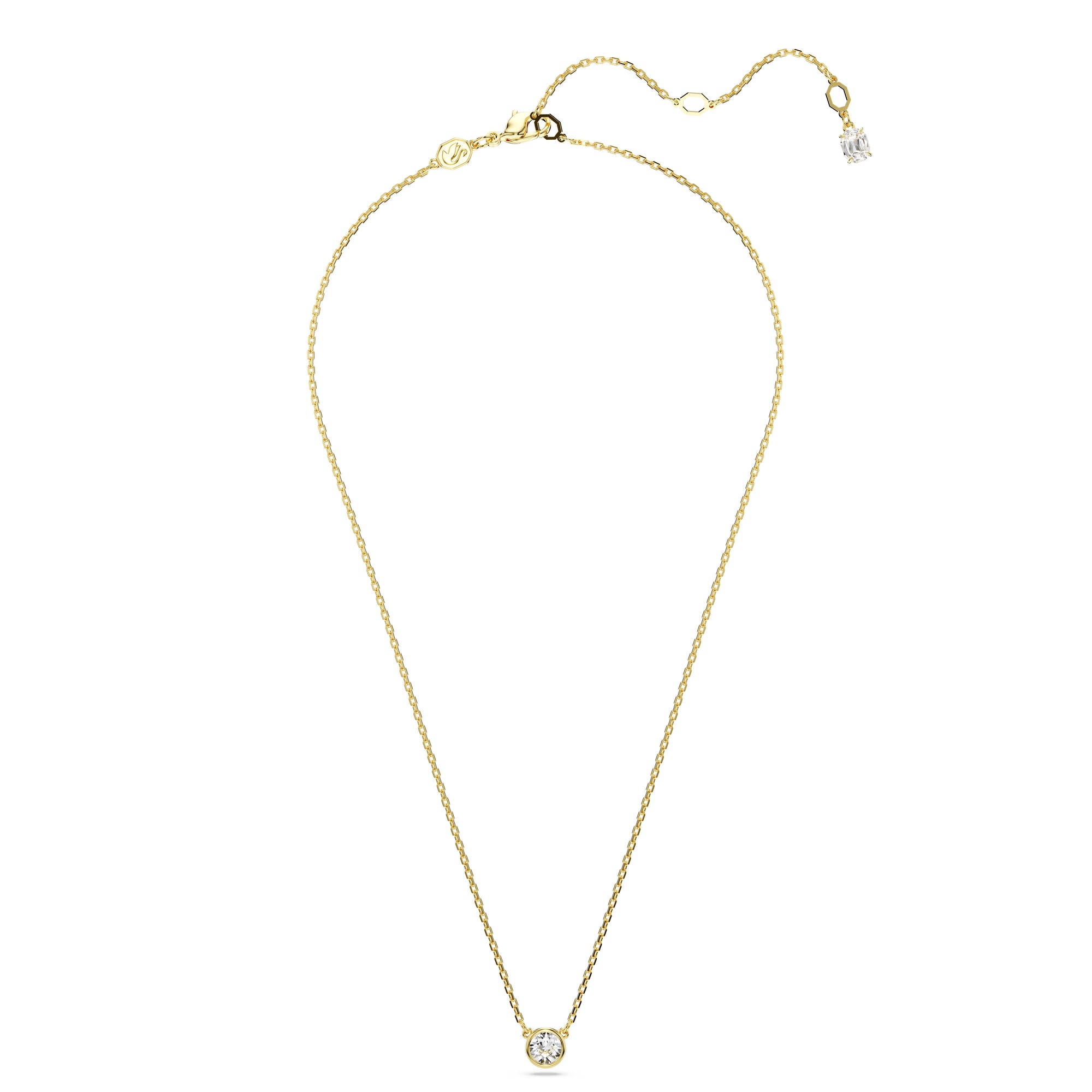 Gold Imber Solitaire Pendant by Swarovski