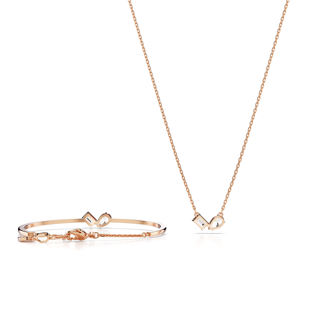 White Mesmera Set by Swarovski