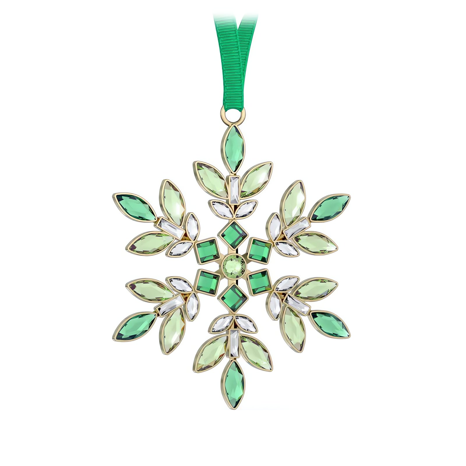 Green Gema Holiday Ornament by Swarovski