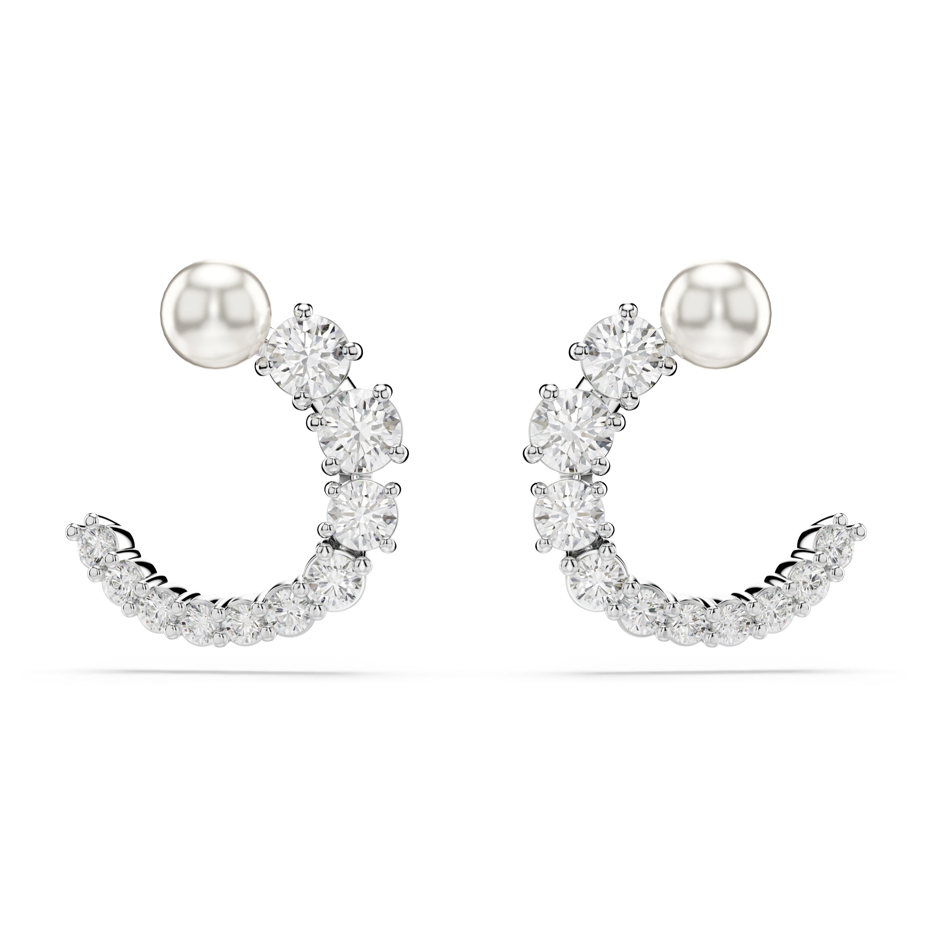 Matrix Hoop Earrings by Swarovski