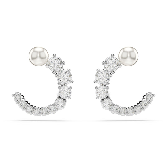 Matrix Hoop Earrings by Swarovski