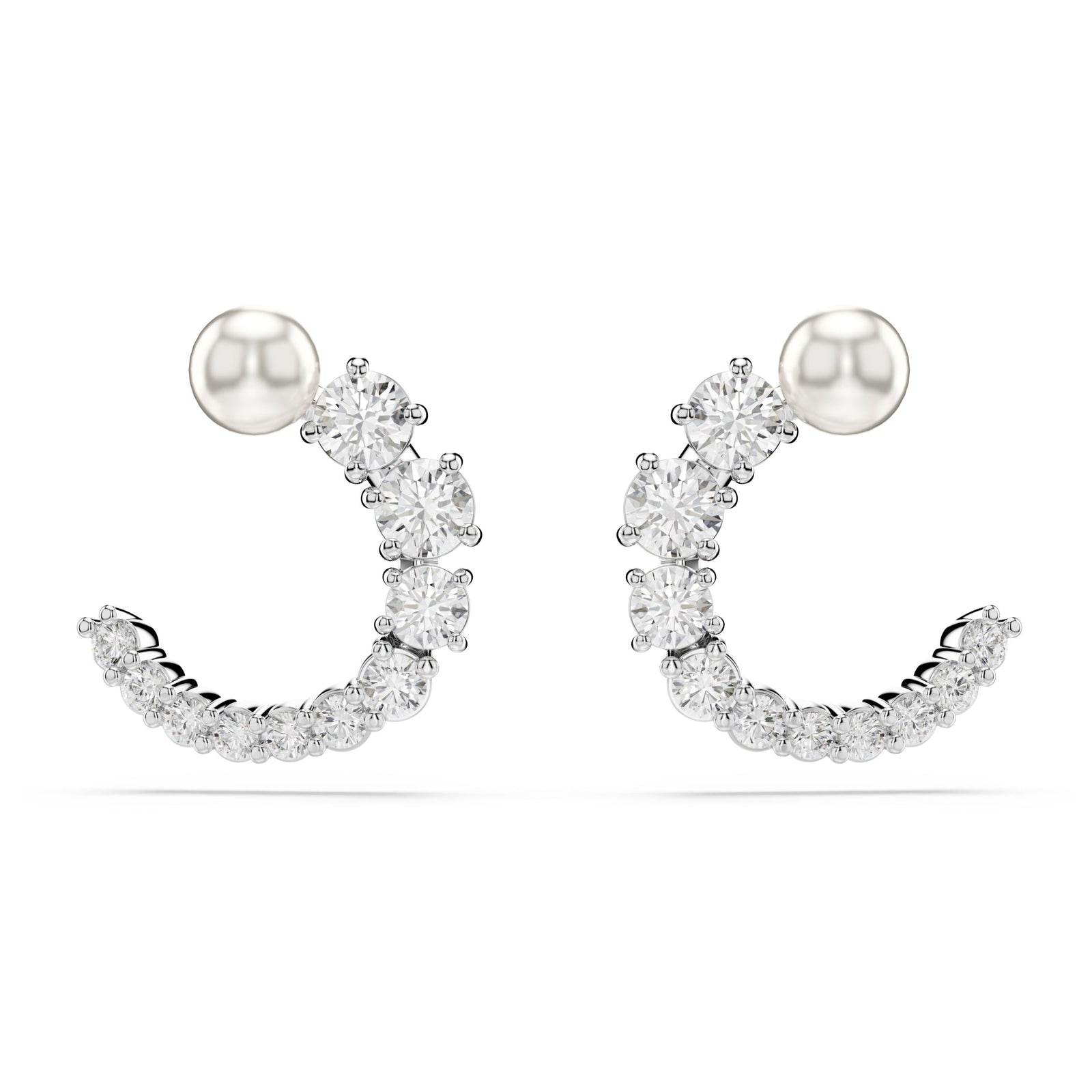 Matrix Hoop Earrings by Swarovski