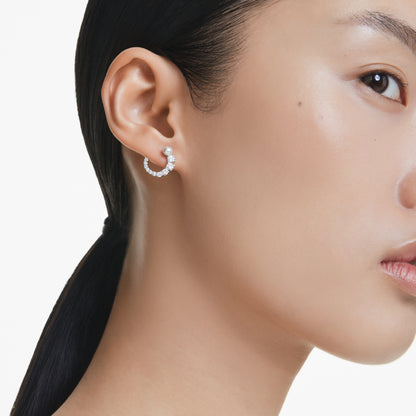 Matrix Hoop Earrings by Swarovski