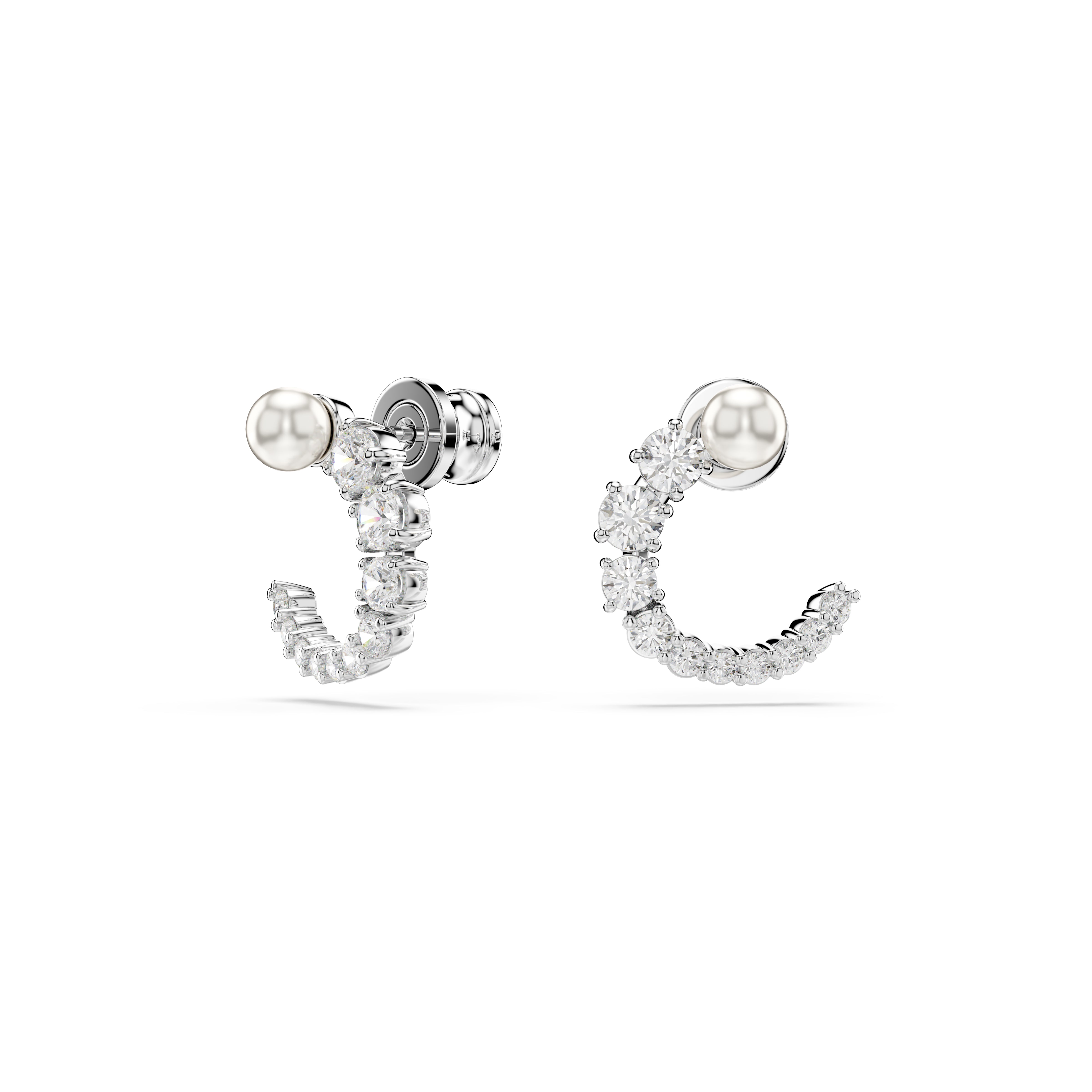 Matrix Hoop Earrings by Swarovski