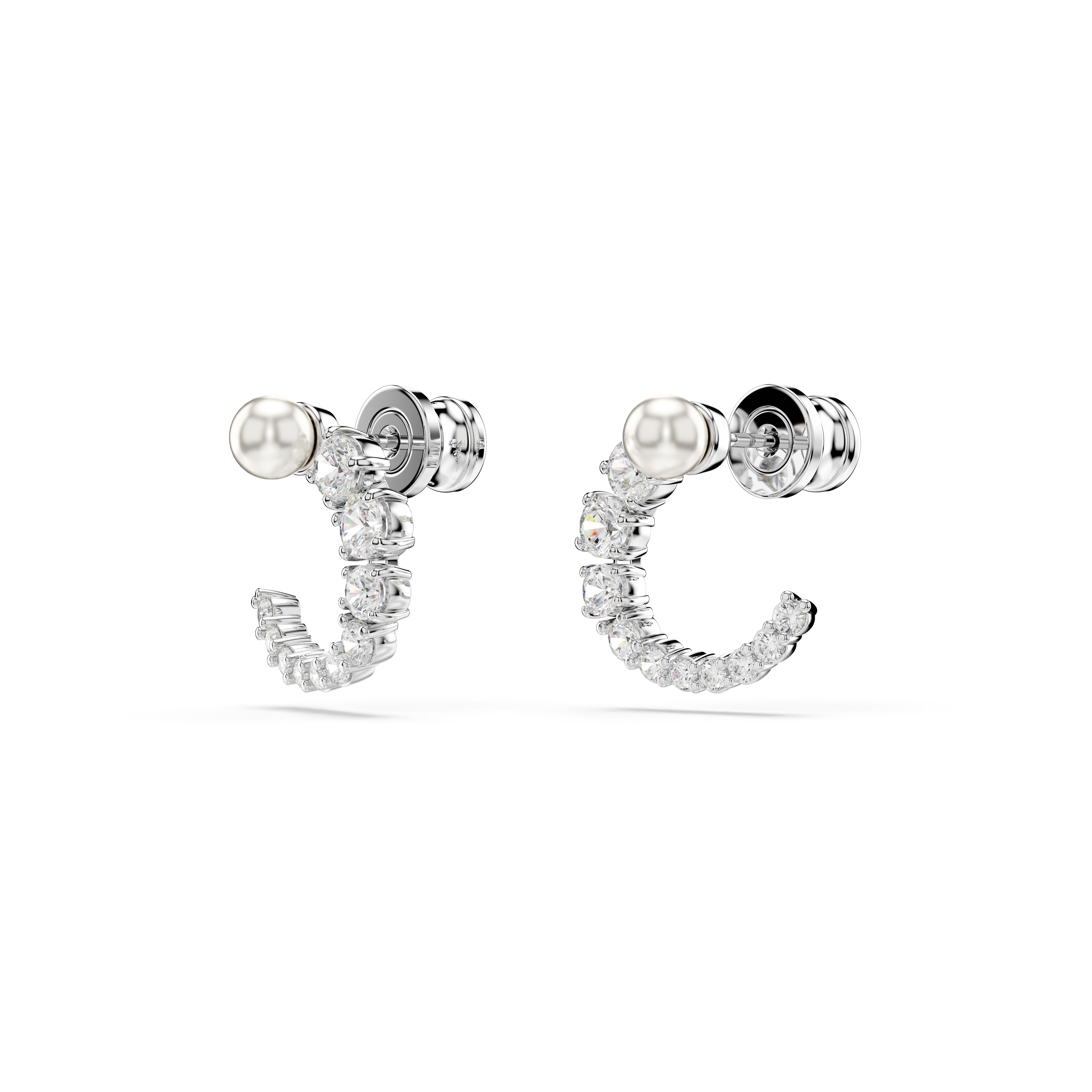 Matrix Hoop Earrings by Swarovski