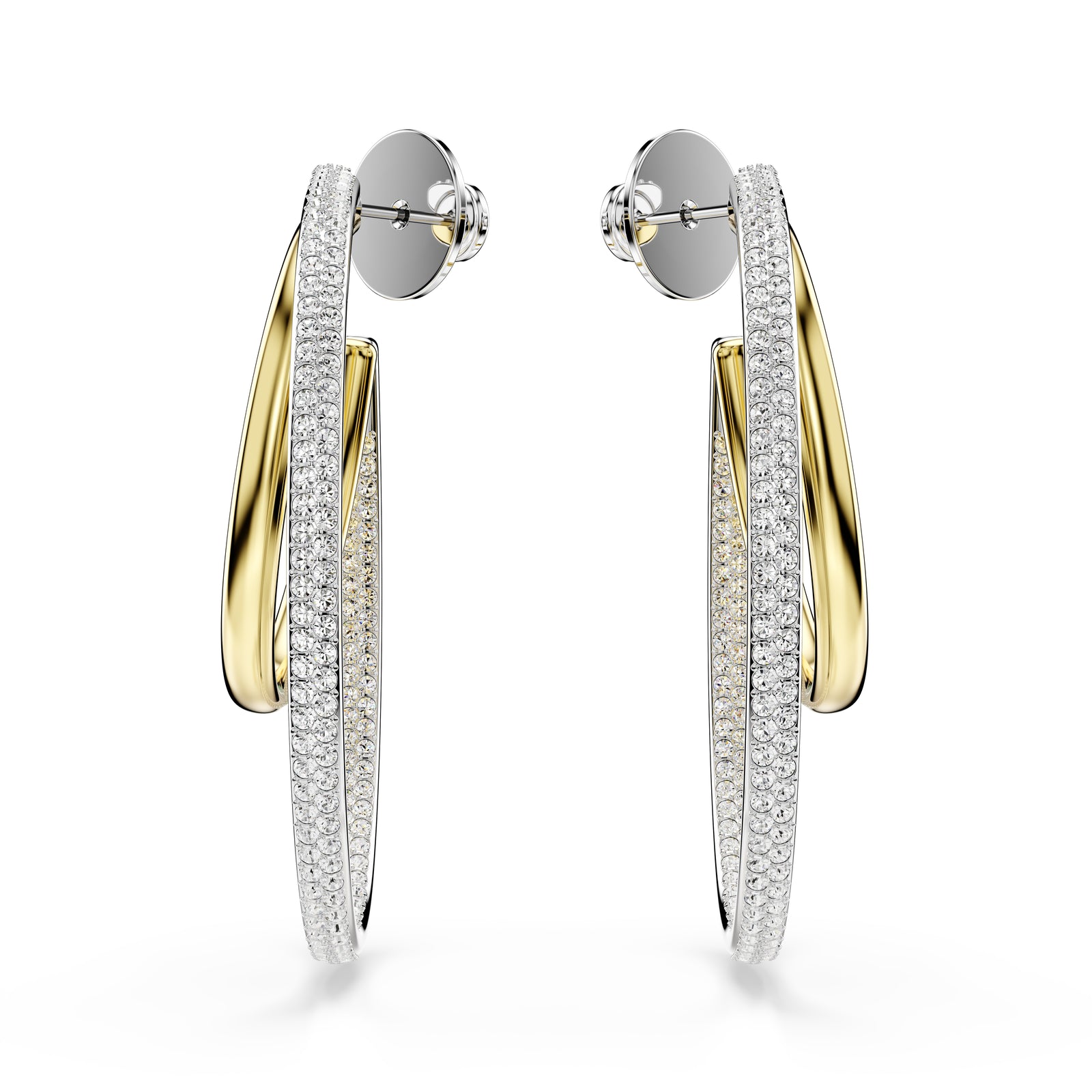 Hyperbola Hoop Earrings by Swarovski