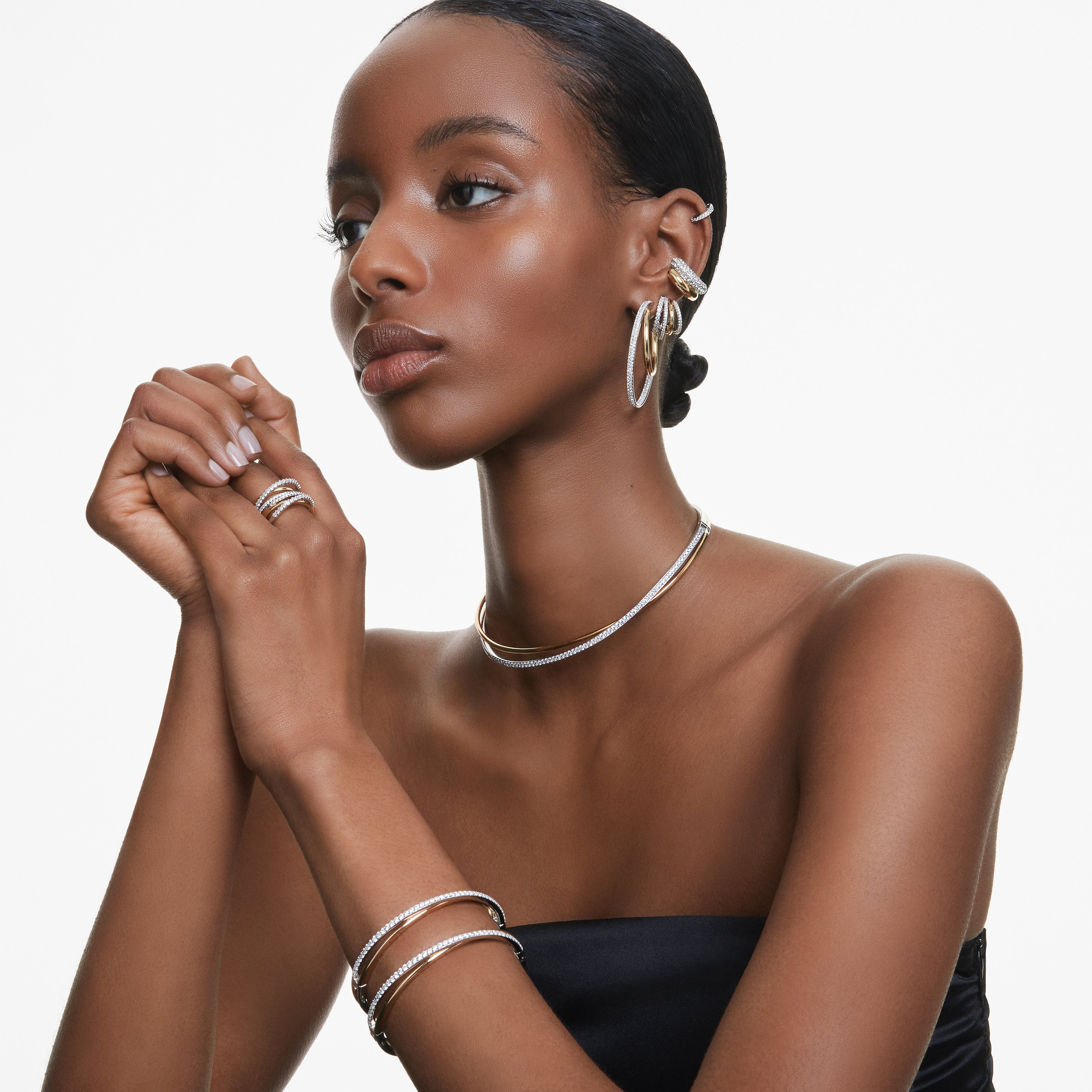 Hyperbola Medium Choker by Swarovski