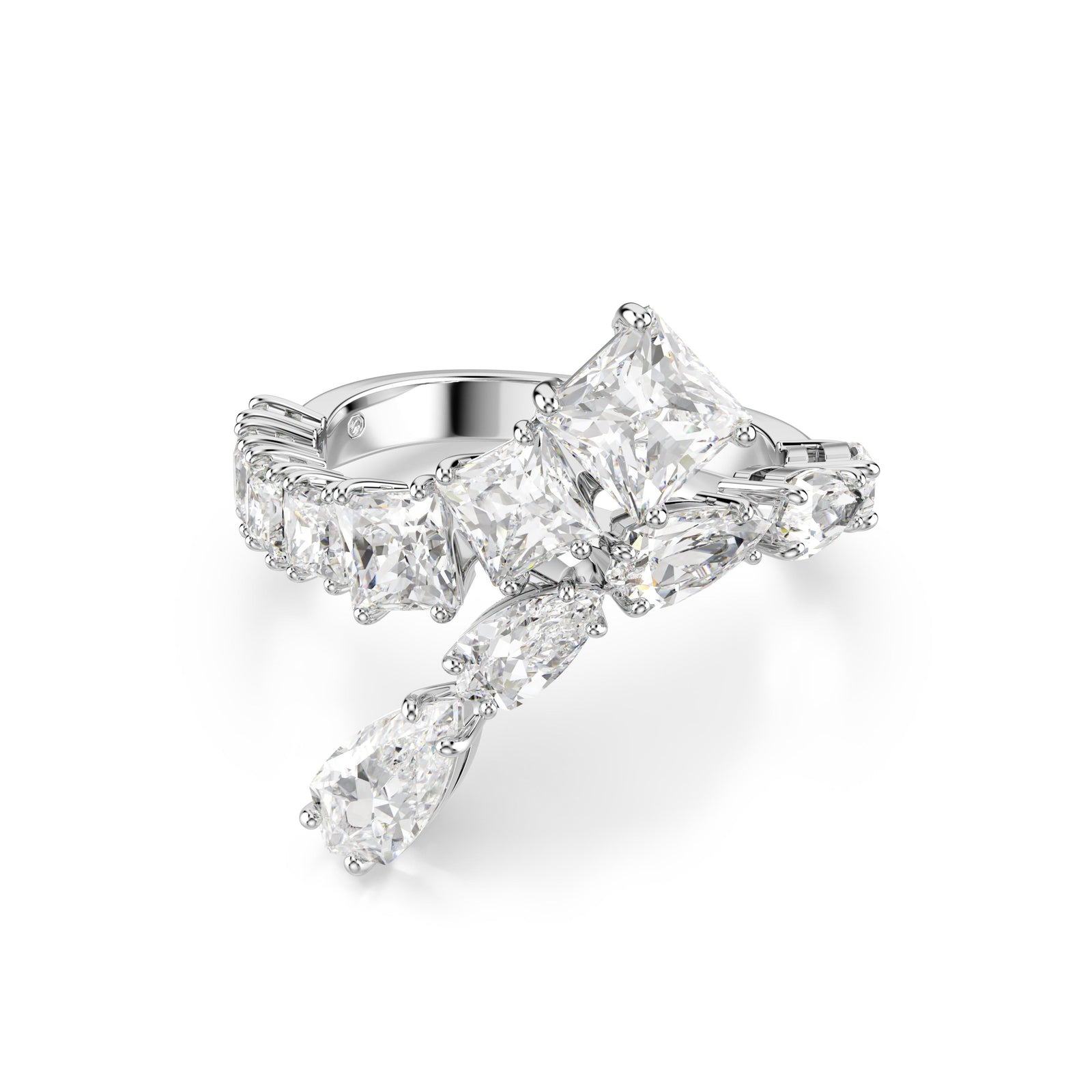 White Matrix Ring by Swarovski