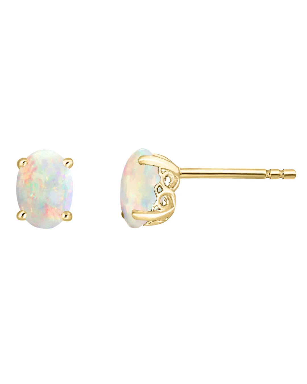 LALI Australian Opal Birthstone Stud Earrings