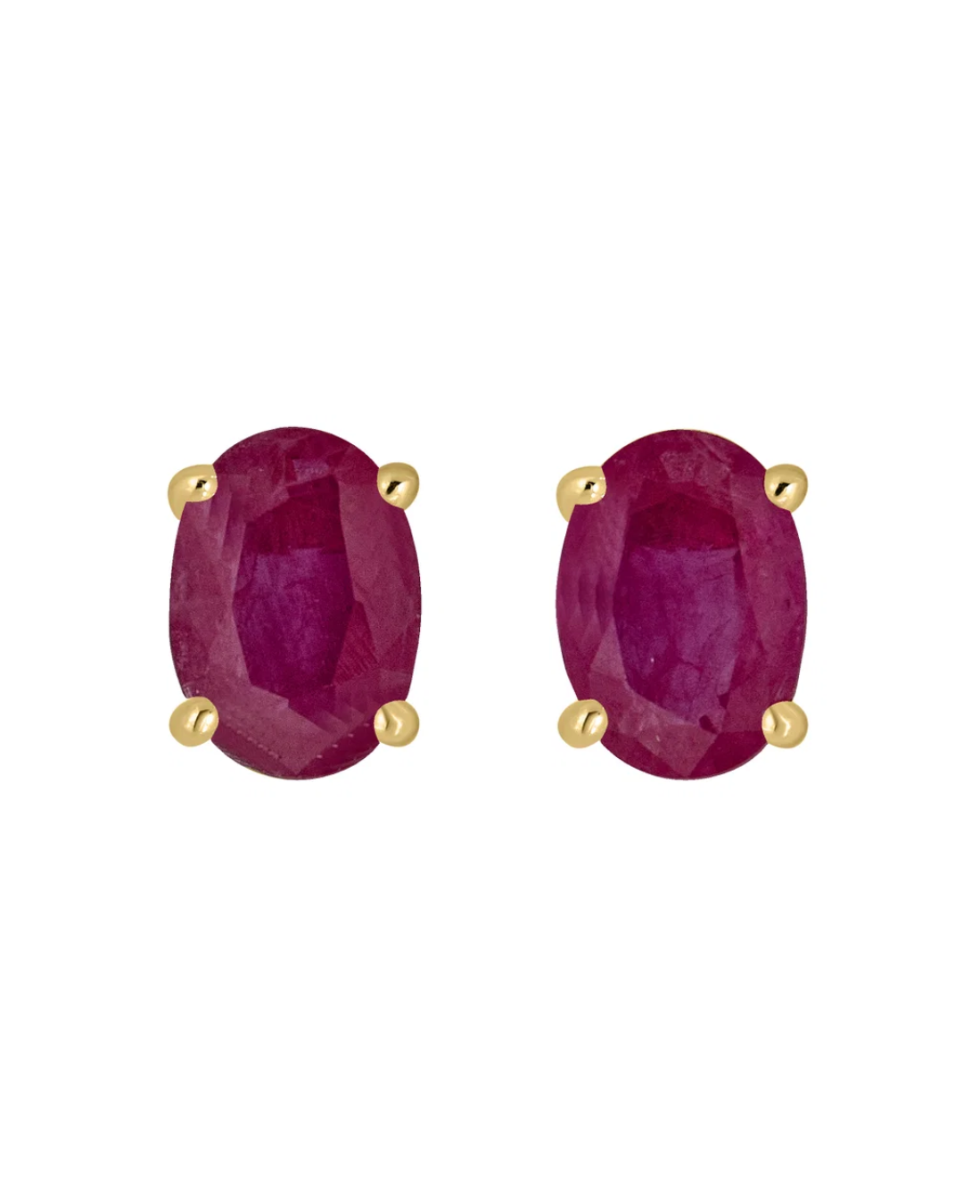 LALI Ruby Birthstone Stud Earrings