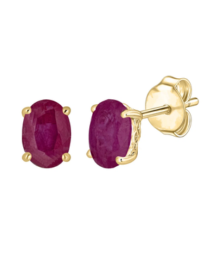 LALI Ruby Birthstone Stud Earrings