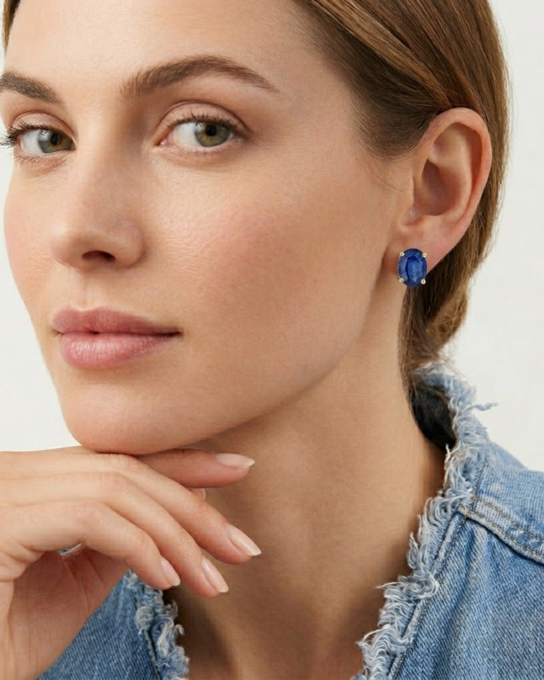 LALI Sapphire Birthstone Stud Earrings