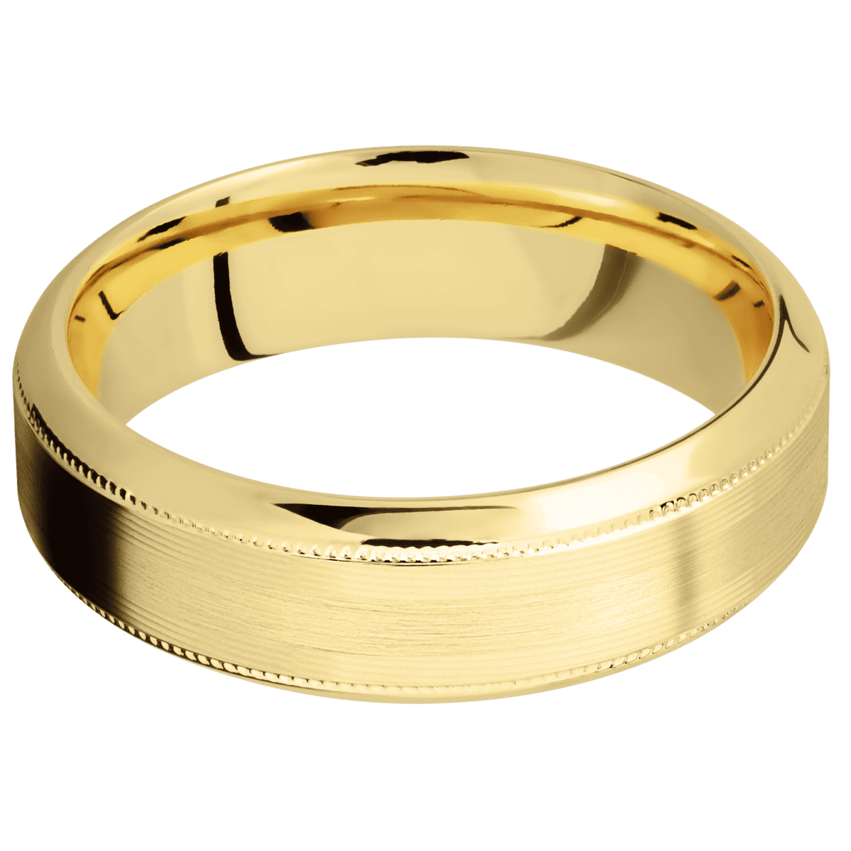 18K Yellow Gold + Machine , Polish Finish