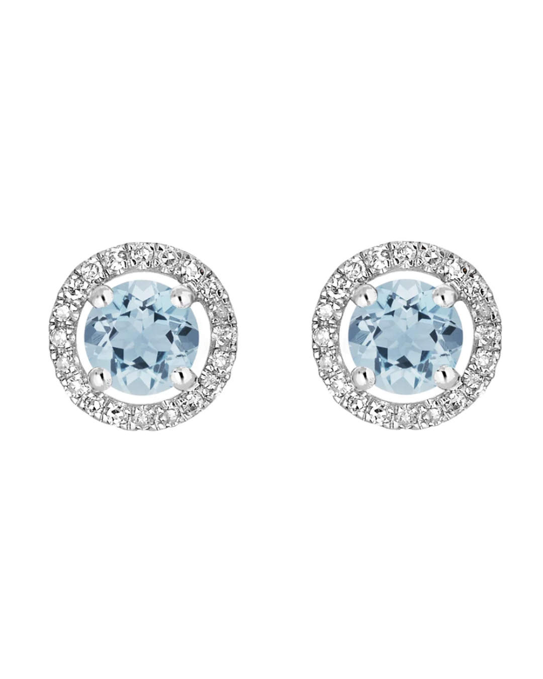 LALI Aquamarine Birthstone Stud Earrings