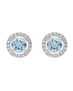 LALI Aquamarine Birthstone Stud Earrings