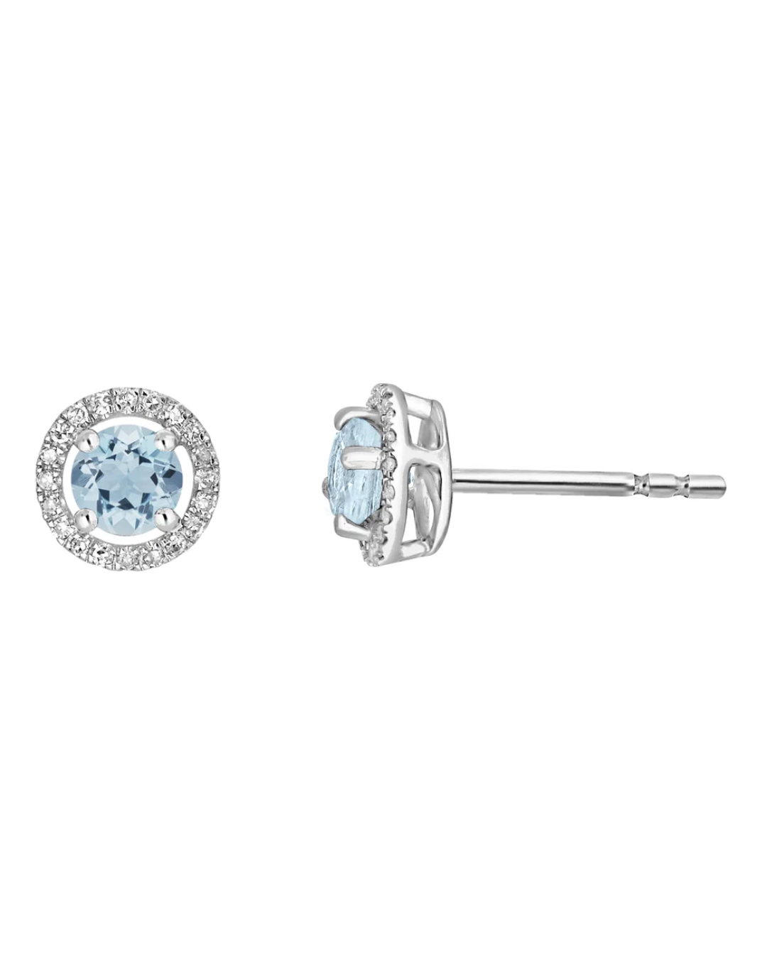 LALI Aquamarine Birthstone Stud Earrings