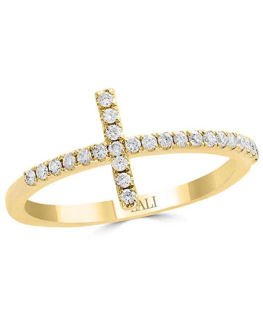LALI Diamond Cross Ring