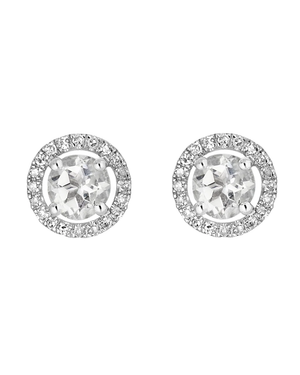 LALI White Topaz Birthstone Stud Earrings