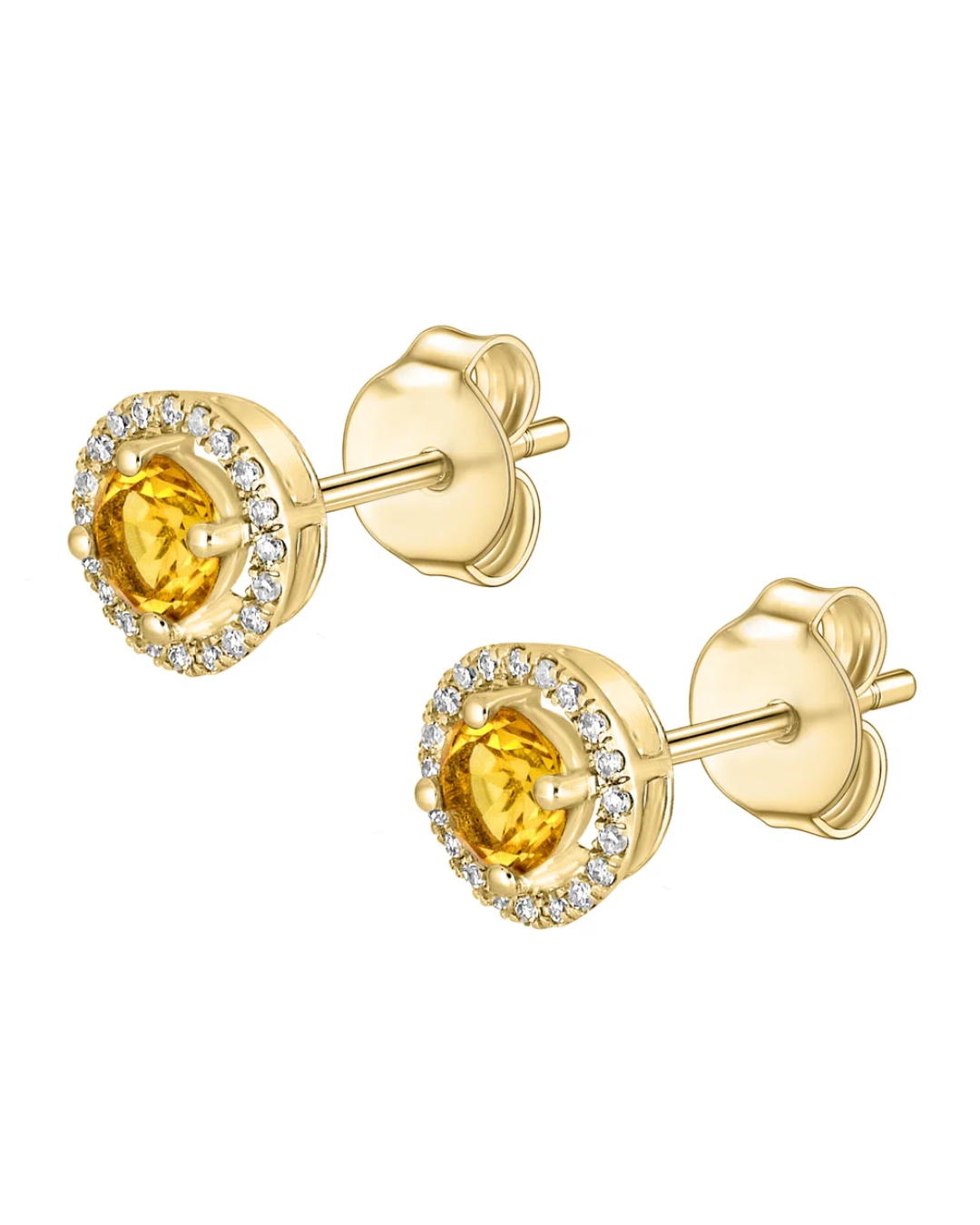 LALI Citrine Birthstone Stud Earrings