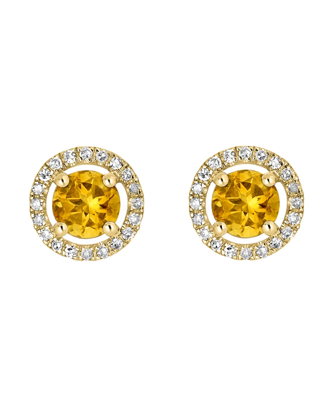 LALI Citrine Birthstone Stud Earrings