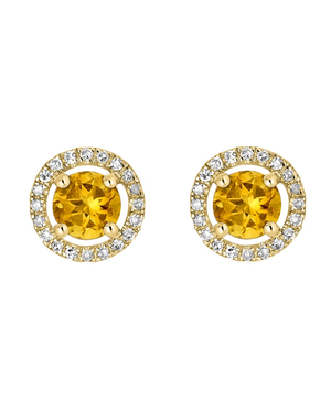 LALI Citrine Birthstone Stud Earrings