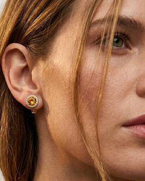 LALI Citrine Birthstone Stud Earrings