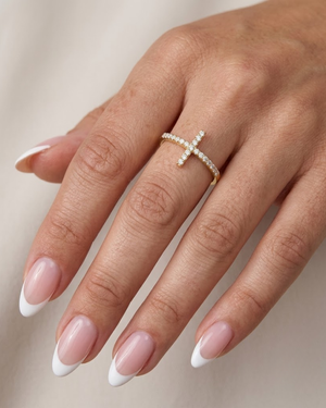 LALI Diamond Cross Ring