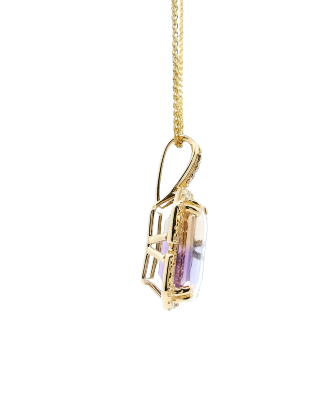 LALI Ametrine & Diamond Pendant Necklace