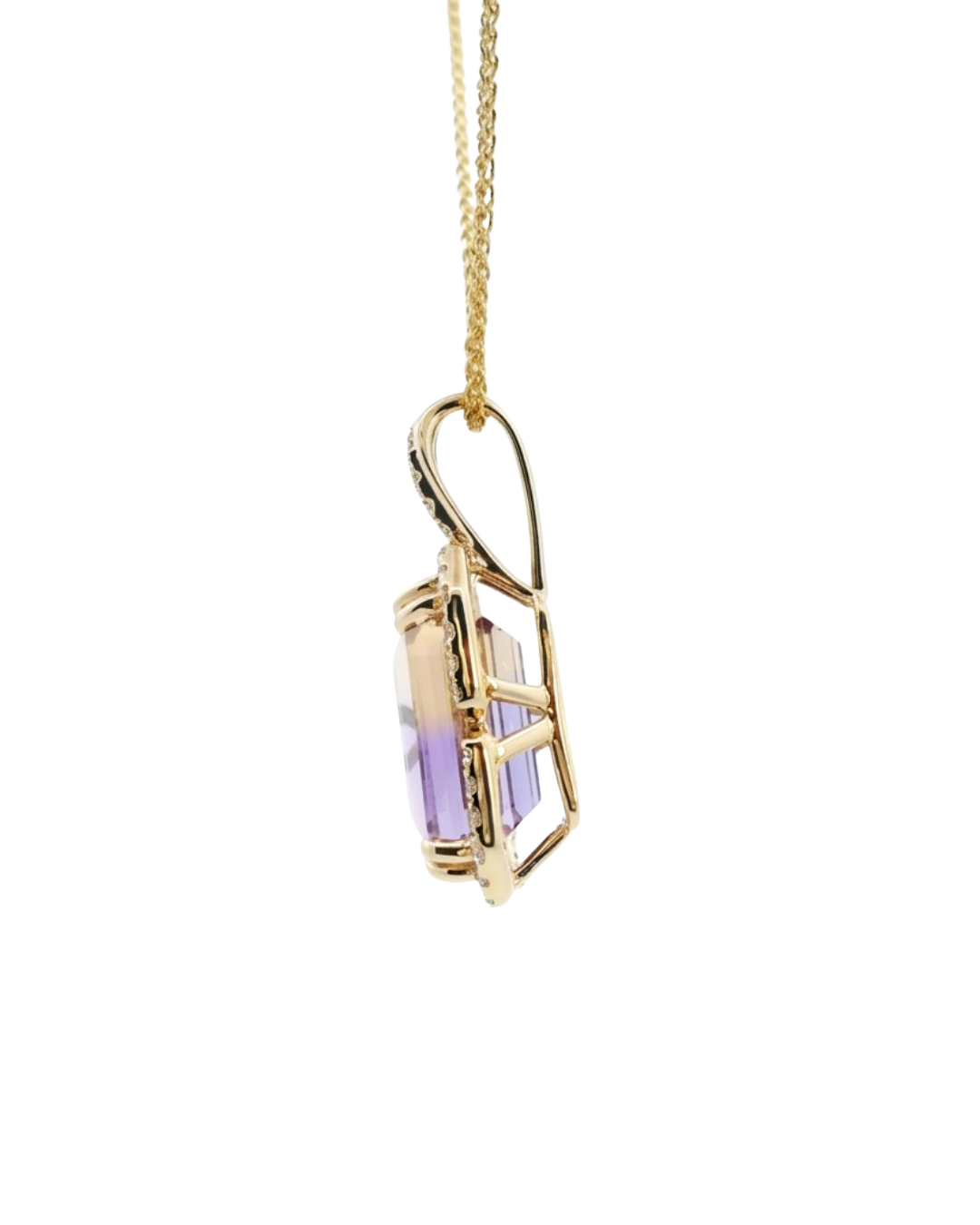 LALI Ametrine & Diamond Pendant Necklace