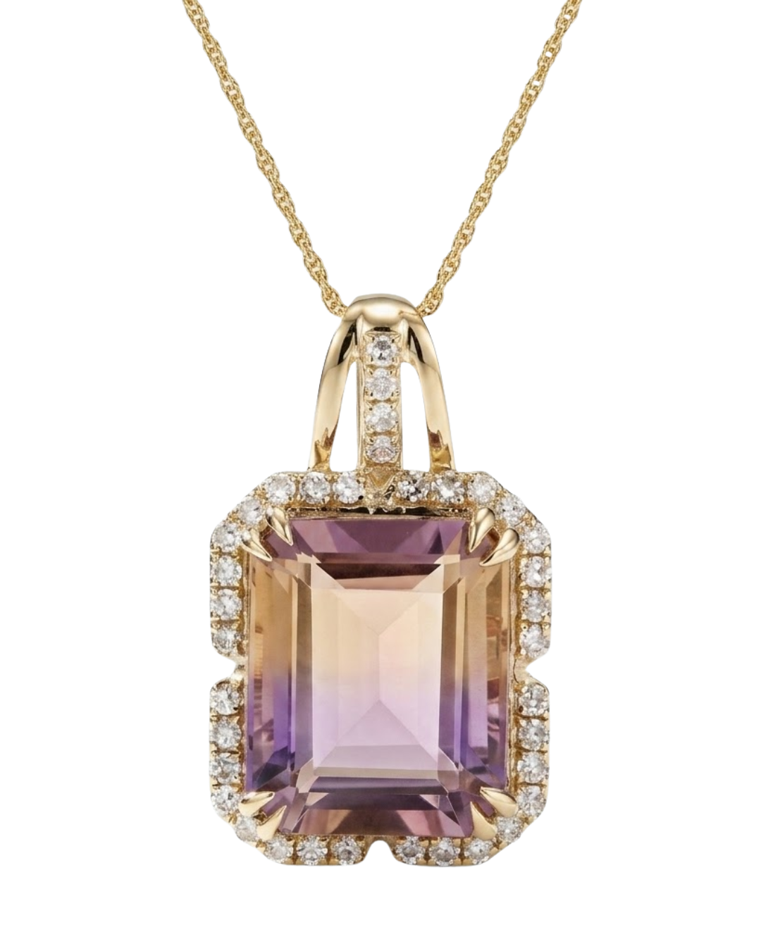 LALI Ametrine & Diamond Pendant Necklace