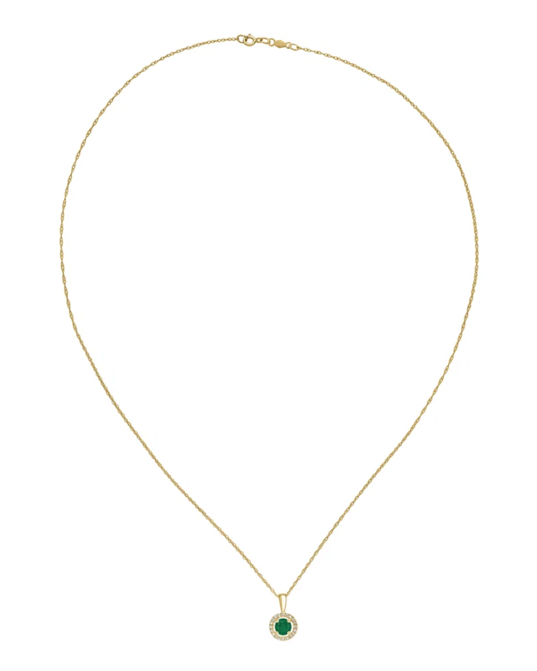 LALI Emerald & Diamond Pendant Necklace