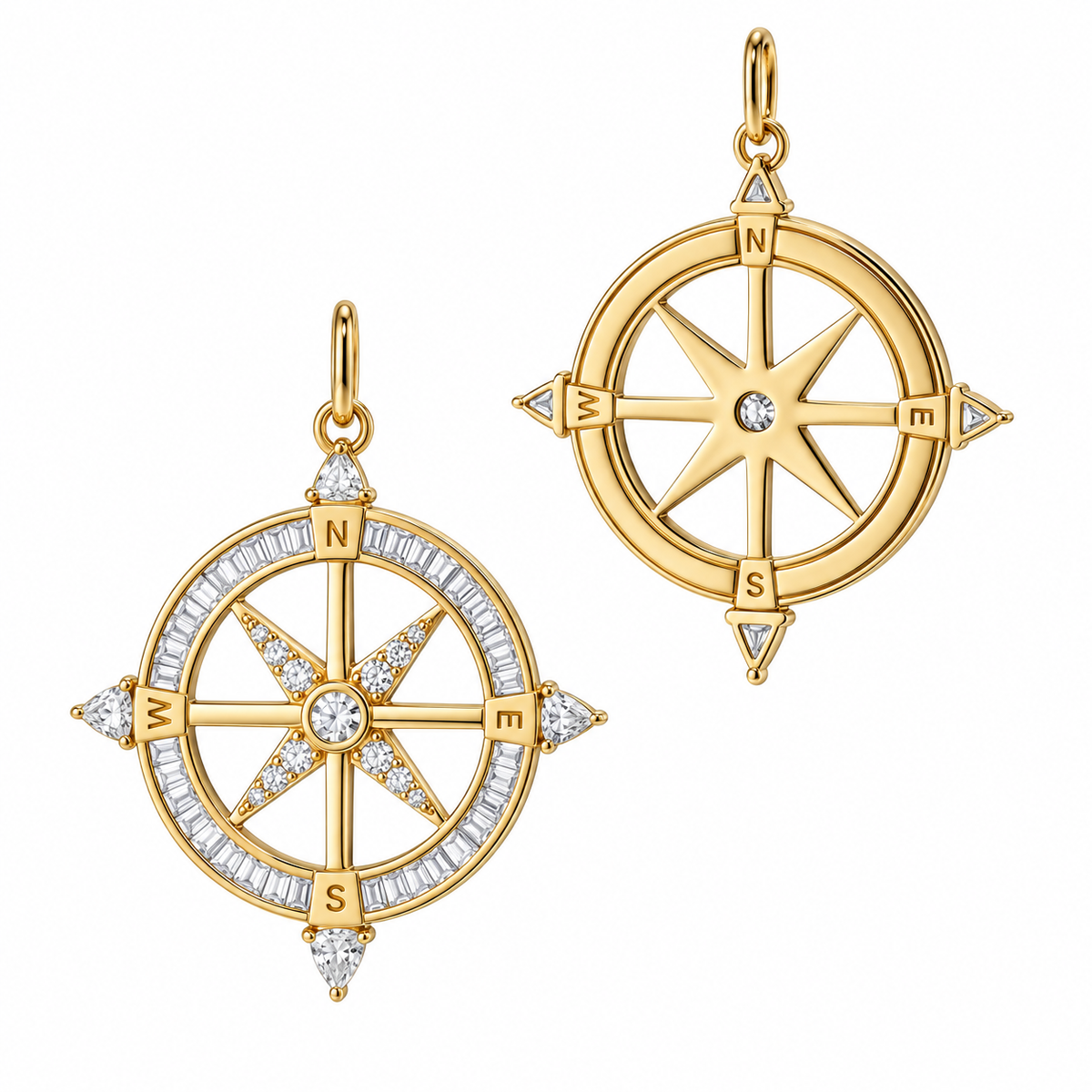 Adventure Diamond Compass Charm by Monica Rich Kosann