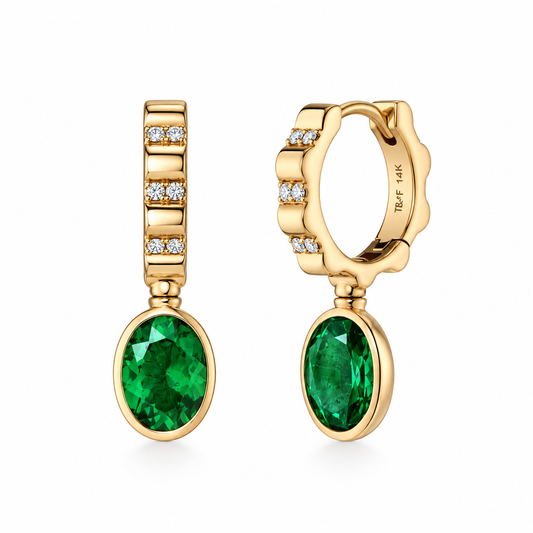Alter Ego Convertible Hoop Earrings by Mined + Found
