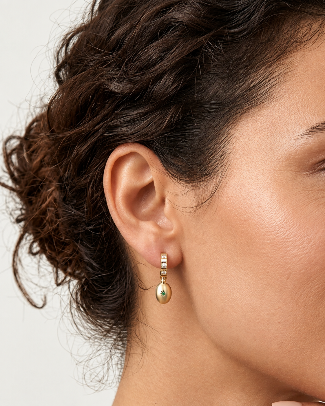 Alter Ego Convertible Hoop Earrings by Mined + Found