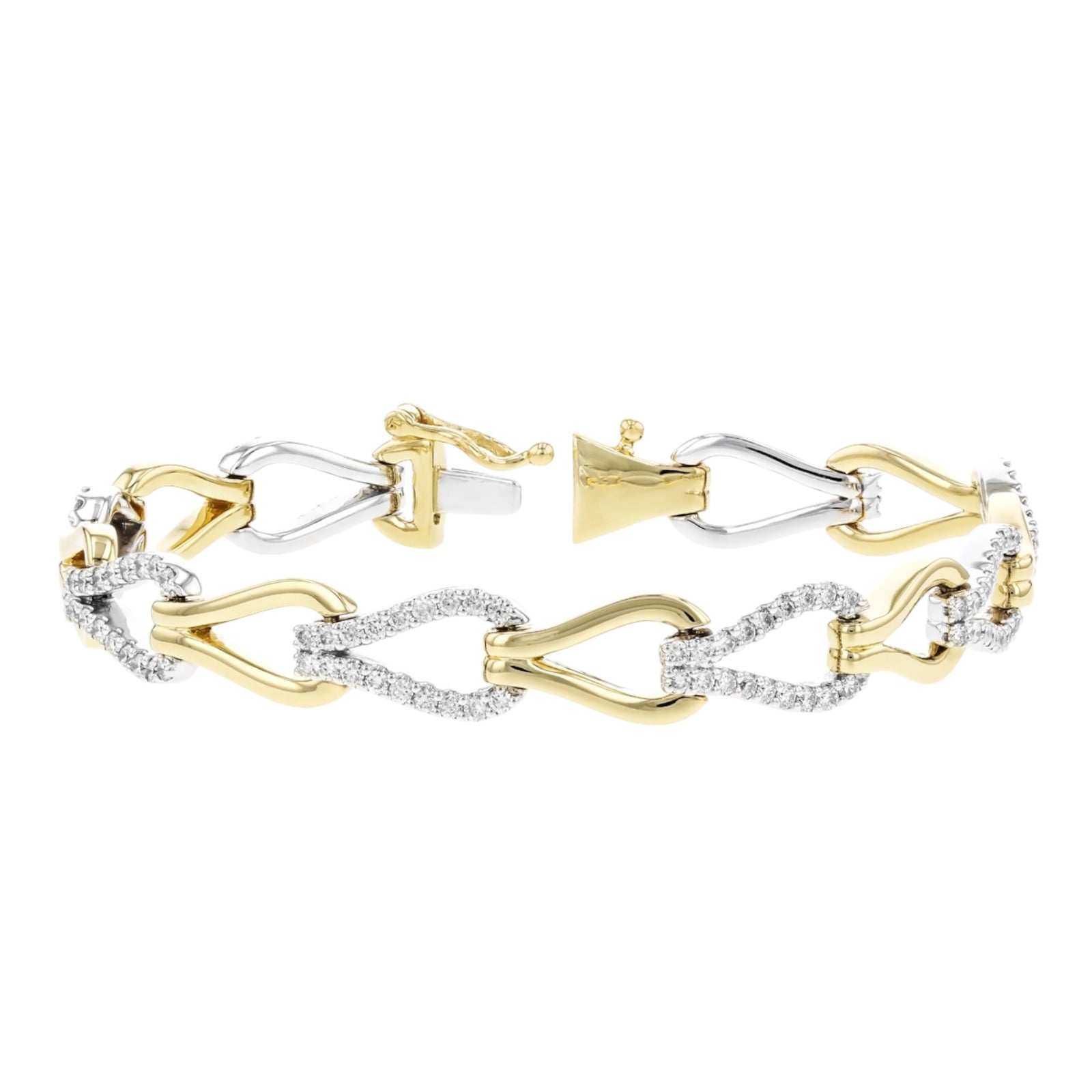 Gold & Diamond Link Bracelet