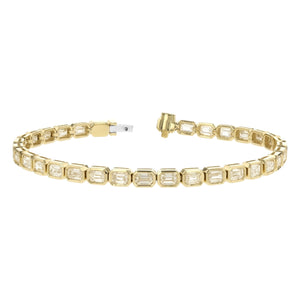 Emerald Cut Diamond Bracelet