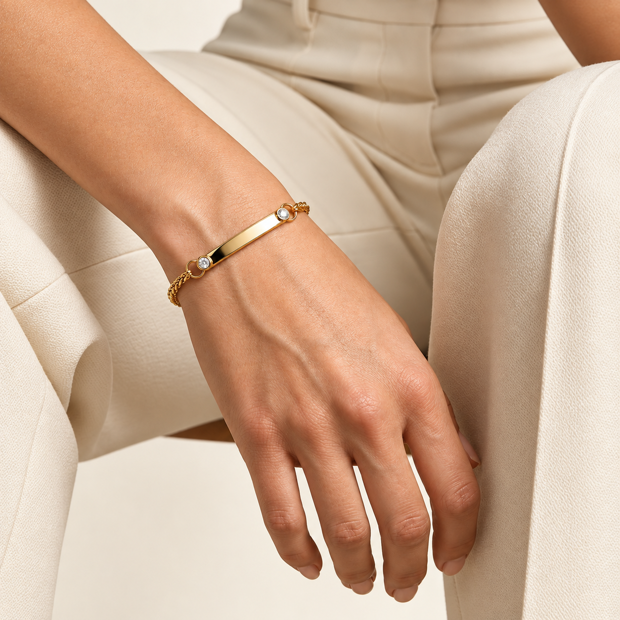 Blank Slate Bracelet by Mined + Found
