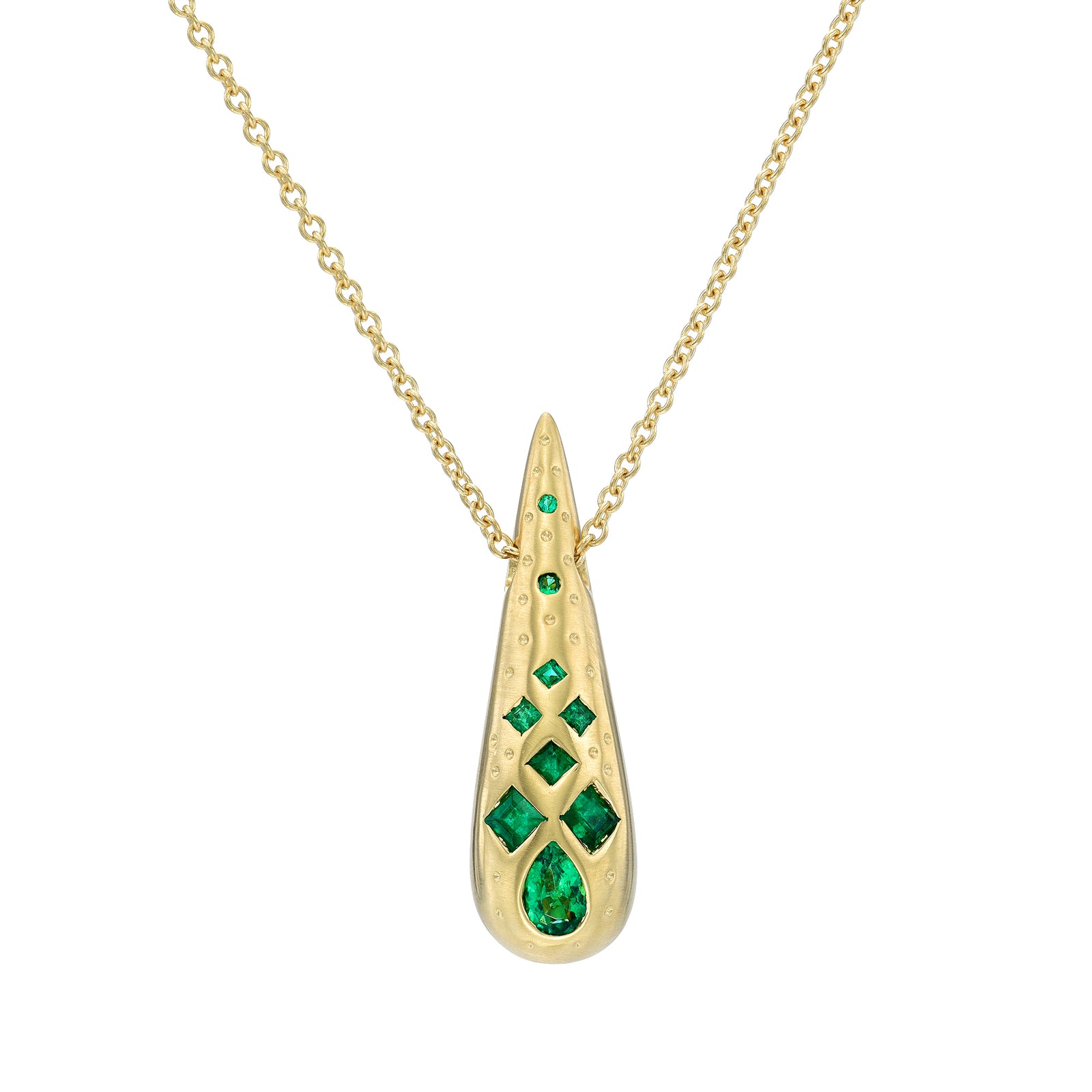 Emerald Drop Necklace by Meredith Young available at Talisman Collection Fine Jewelers in El Dorado Hills, CA and online