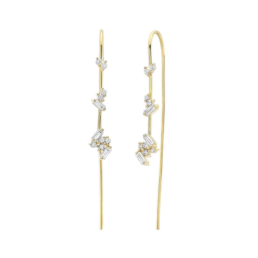Luxe Diamond Threaders by Meredith Young available at Talisman Collection Fine Jewelers in El Dorado Hills, CA and online