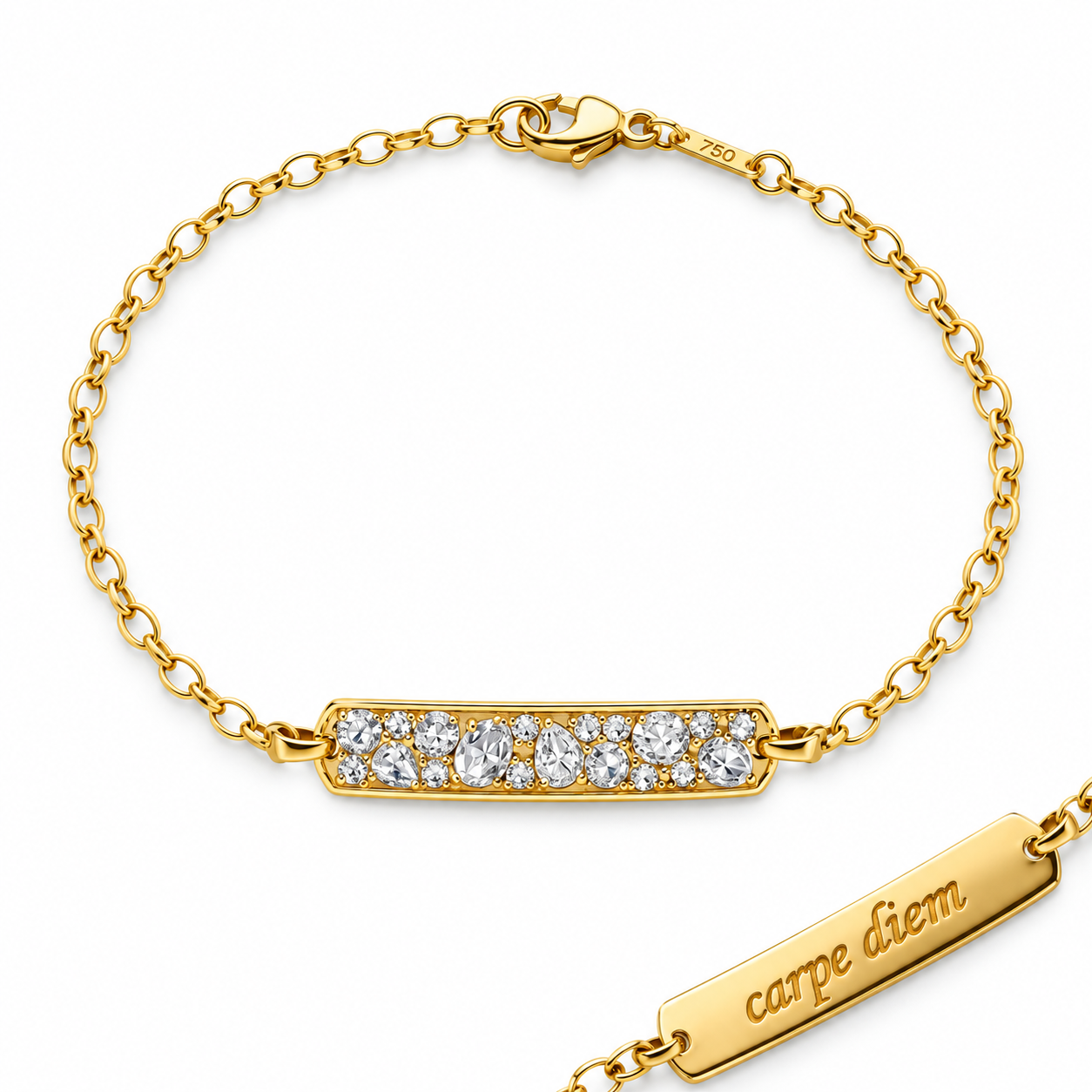 Carpe Diem Poesy Bracelet by Monica Rich Kosann