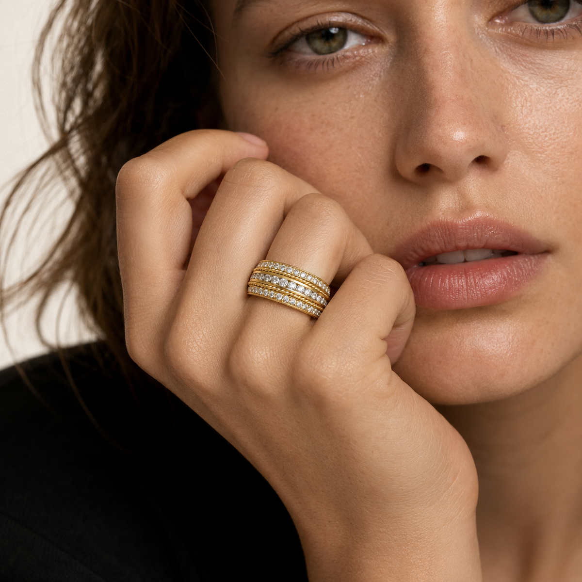 Channel Set Diamond Band by Penny Preville