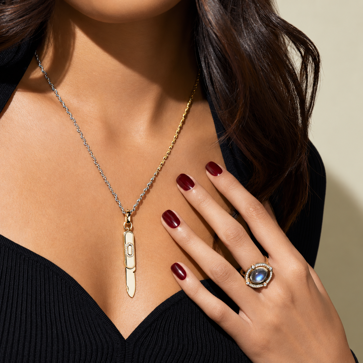 Compass Reverse Ring by Mined + Found