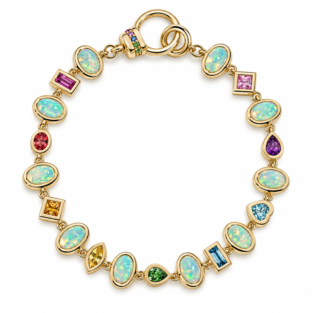 Confetti Bezel Bracelet by Mined + Found