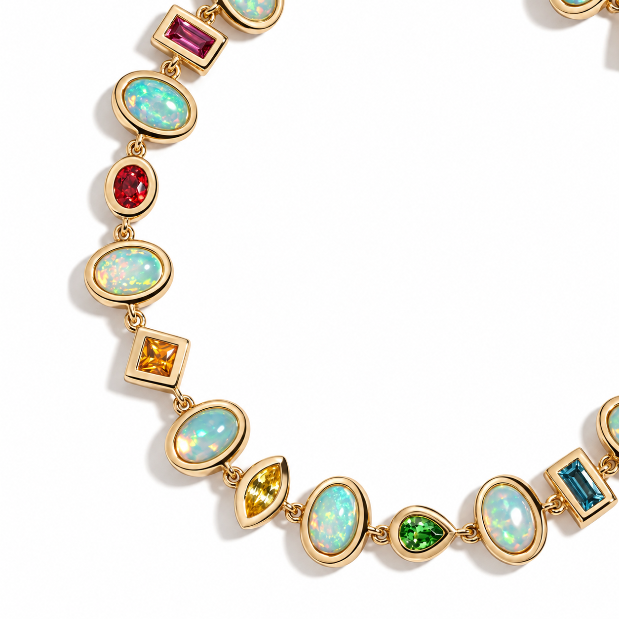 Confetti Bezel Bracelet by Mined + Found